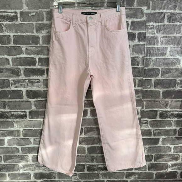 J Brand for Neiman Marcus Light Pink Jeans Joan crop - Picture 1 of 10